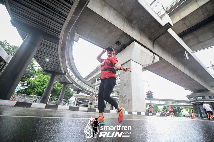 Race photo from Smartfren Run 2024