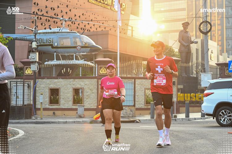 Race photo from Smartfren Run 2025 