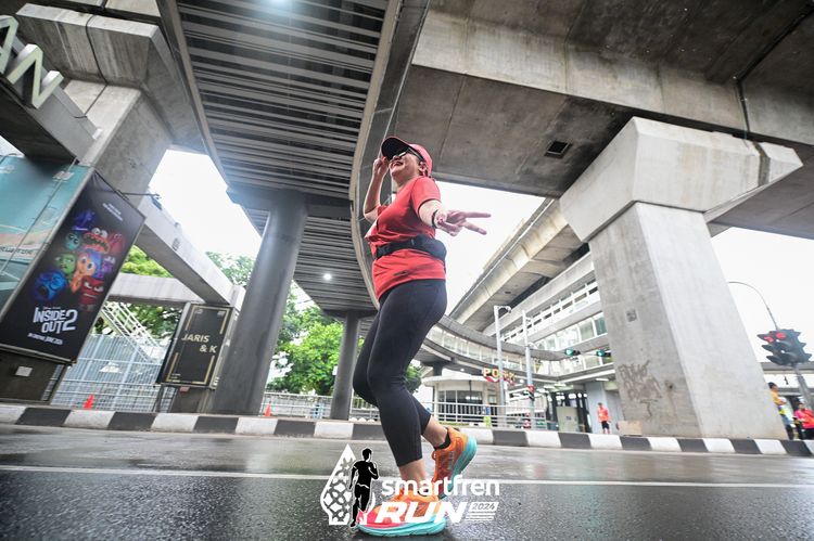 Race photo from Smartfren Run 2024