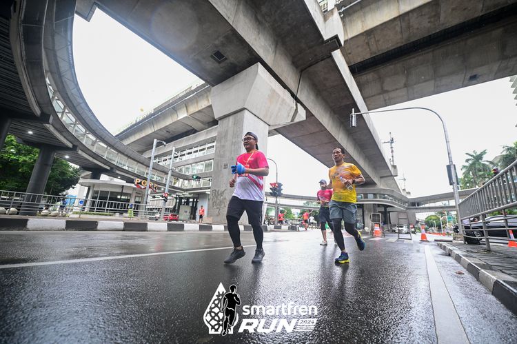Race photo from Smartfren Run 2024