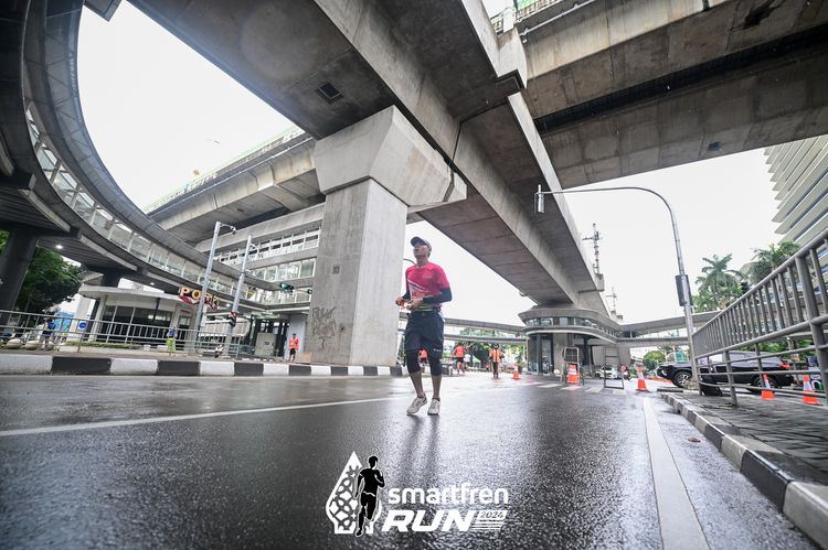 Race photo from Smartfren Run 2024