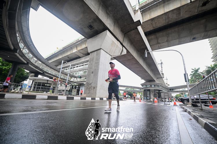 Race photo from Smartfren Run 2024