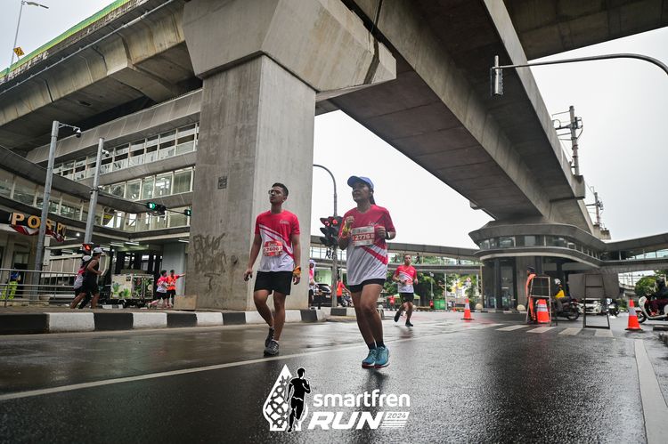 Race photo from Smartfren Run 2024