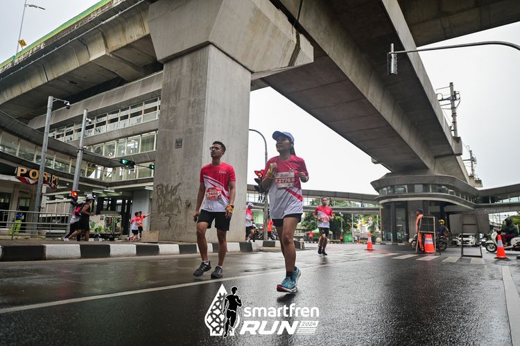 Race photo from Smartfren Run 2024