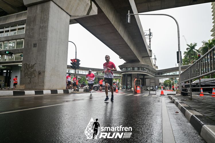 Race photo from Smartfren Run 2024