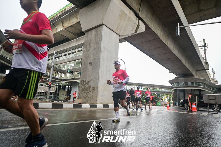 Race photo from Smartfren Run 2024