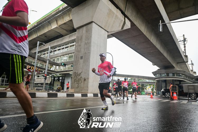 Race photo from Smartfren Run 2024