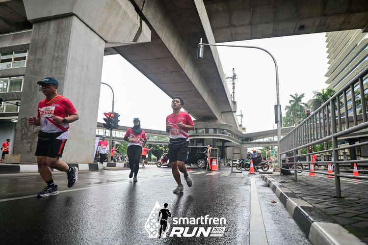 Race photo from Smartfren Run 2024