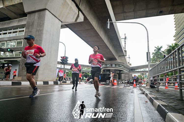 Race photo from Smartfren Run 2024