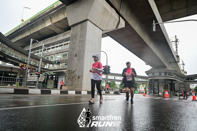 Race photo from Smartfren Run 2024