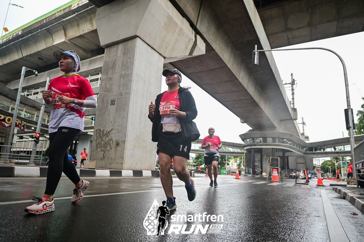 Race photo from Smartfren Run 2024