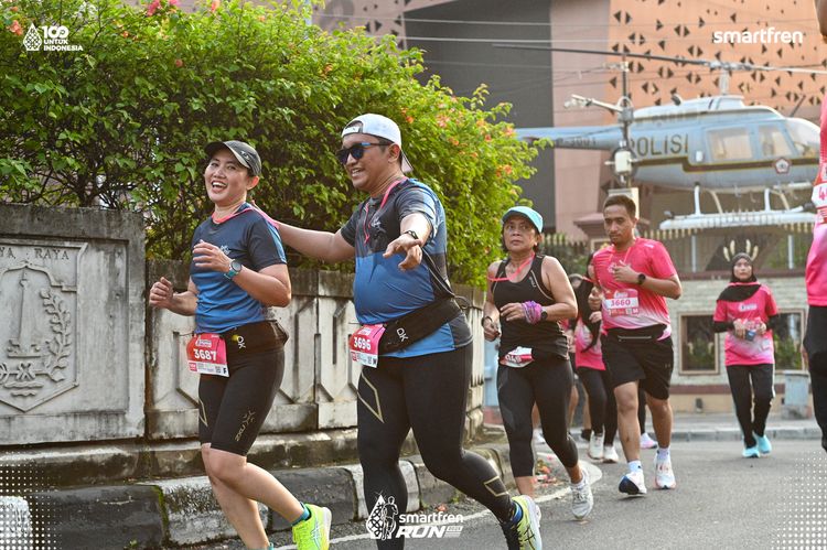 Race photo from Smartfren Run 2025 