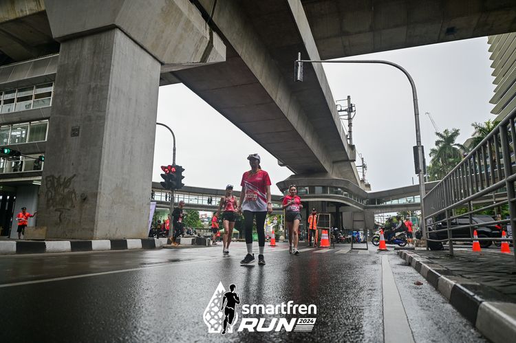 Race photo from Smartfren Run 2024