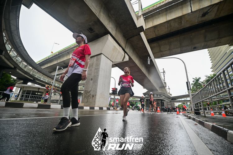 Race photo from Smartfren Run 2024