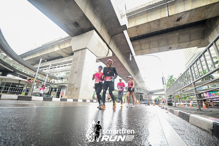 Race photo from Smartfren Run 2024
