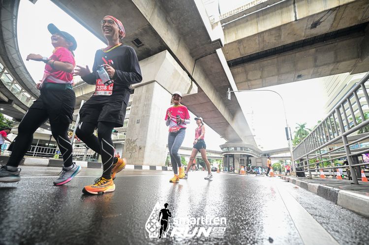 Race photo from Smartfren Run 2024