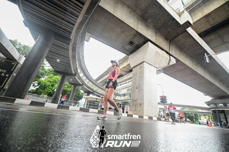 Race photo from Smartfren Run 2024