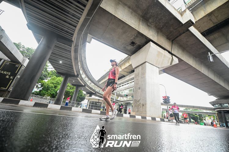 Race photo from Smartfren Run 2024