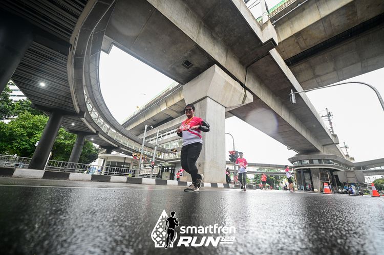 Race photo from Smartfren Run 2024