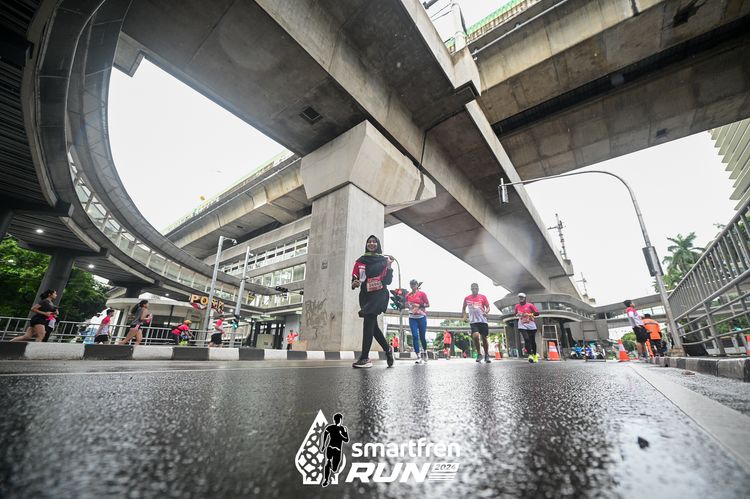 Race photo from Smartfren Run 2024