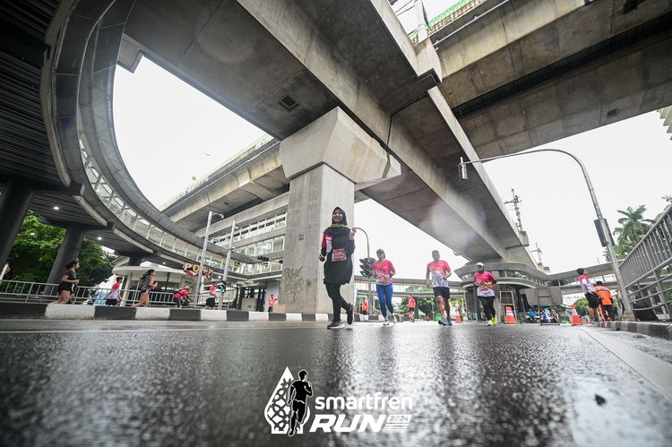 Race photo from Smartfren Run 2024