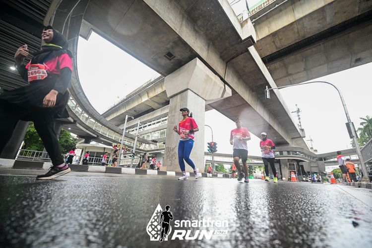 Race photo from Smartfren Run 2024