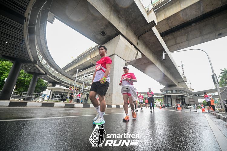Race photo from Smartfren Run 2024
