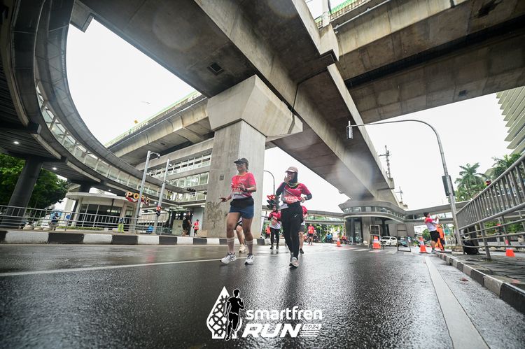 Race photo from Smartfren Run 2024