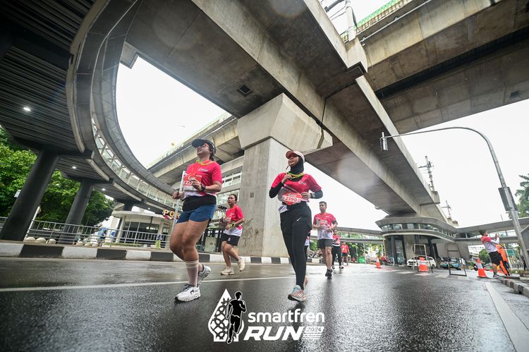 Race photo from Smartfren Run 2024