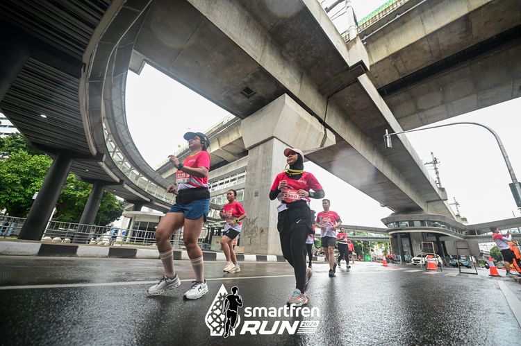 Race photo from Smartfren Run 2024