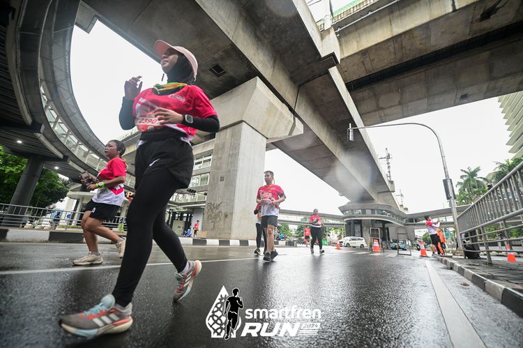 Race photo from Smartfren Run 2024