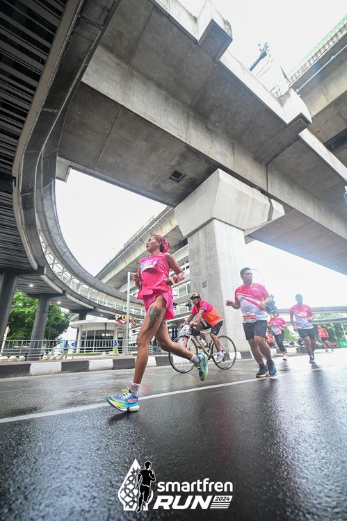 Race photo from Smartfren Run 2024