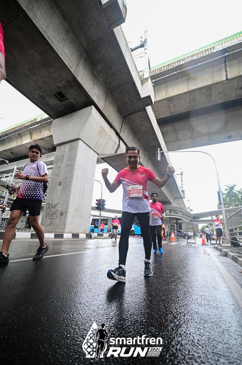 Race photo from Smartfren Run 2024