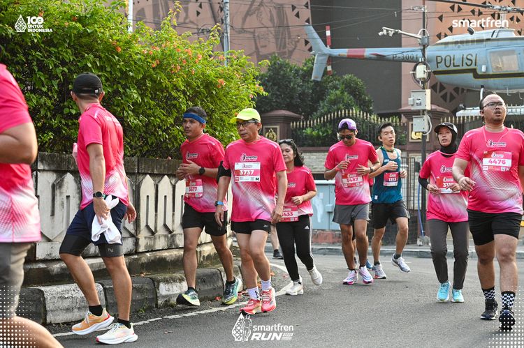 Race photo from Smartfren Run 2025 