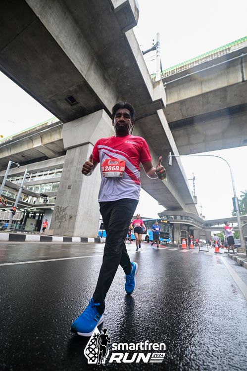 Race photo from Smartfren Run 2024