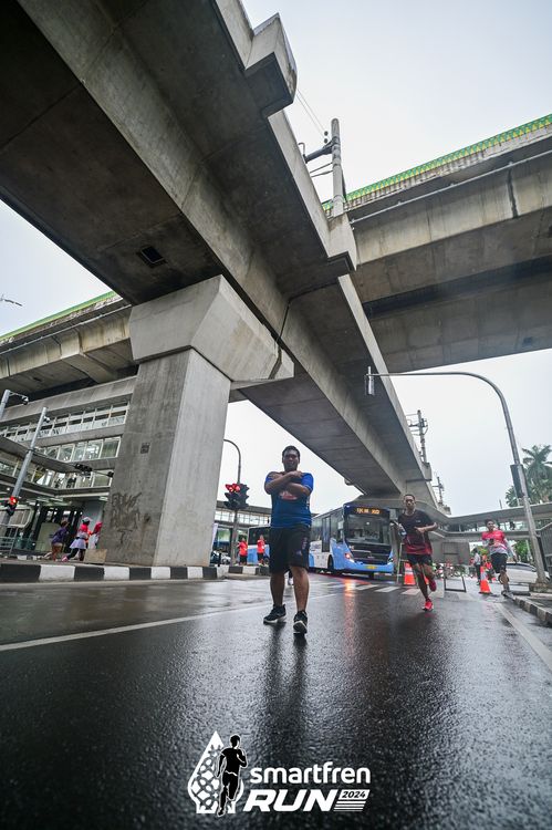 Race photo from Smartfren Run 2024