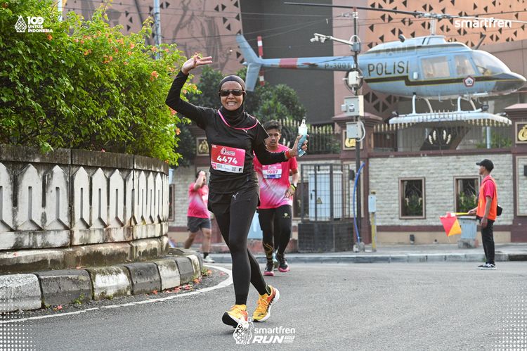 Race photo from Smartfren Run 2025 