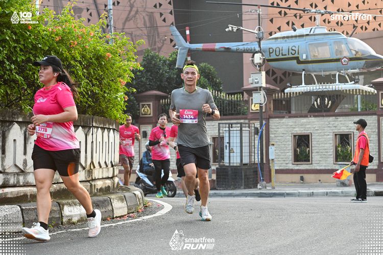 Race photo from Smartfren Run 2025 
