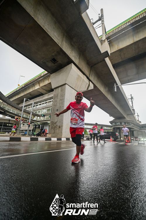 Race photo from Smartfren Run 2024