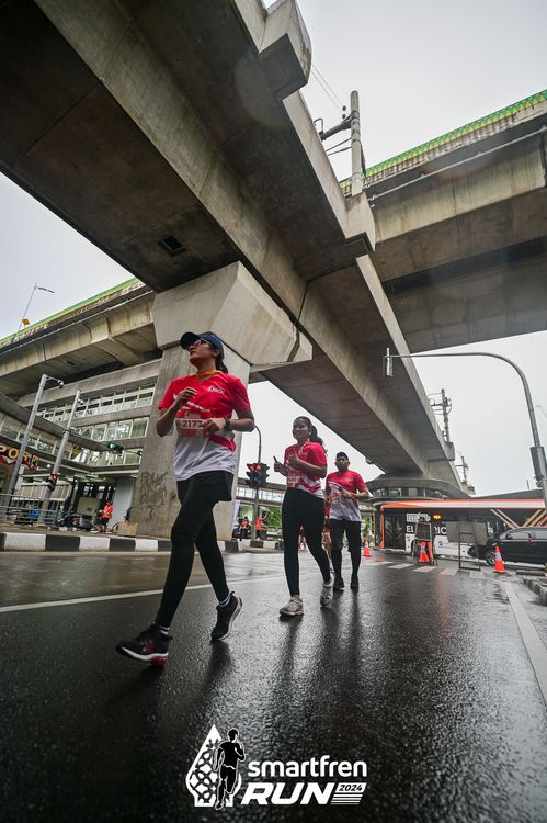 Race photo from Smartfren Run 2024