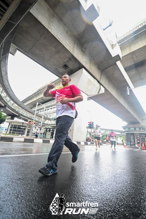 Race photo from Smartfren Run 2024