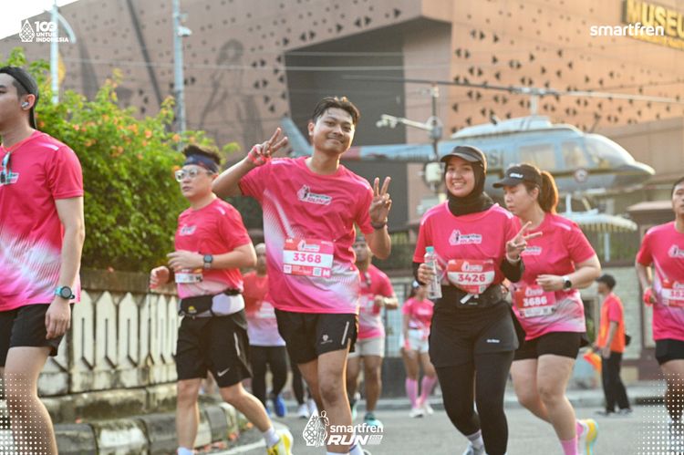 Race photo from Smartfren Run 2025 