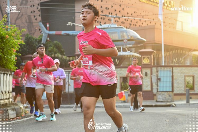 Race photo from Smartfren Run 2025 