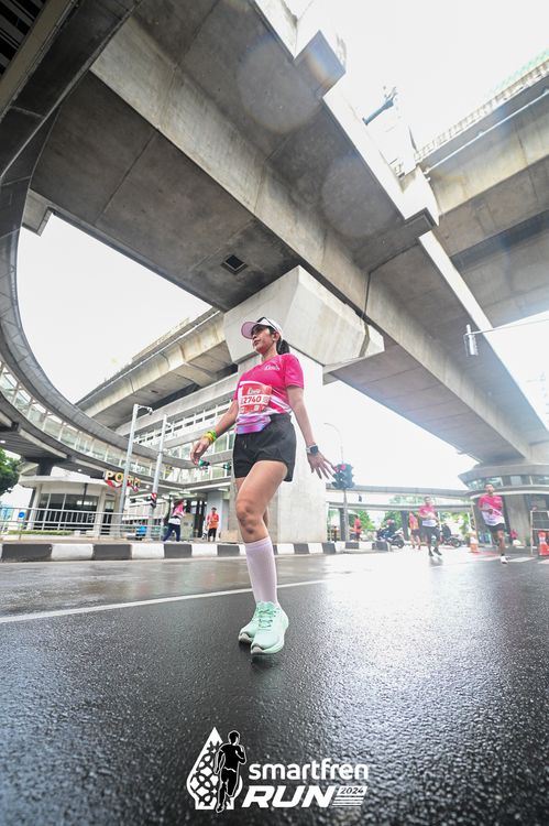 Race photo from Smartfren Run 2024