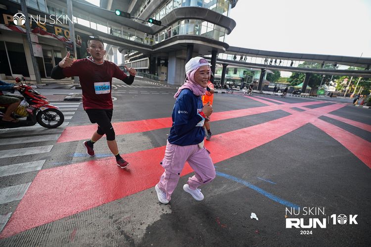 Race photo from Nu Skin Run 10K