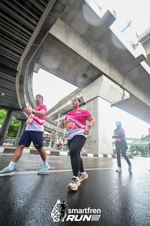 Race photo from Smartfren Run 2024