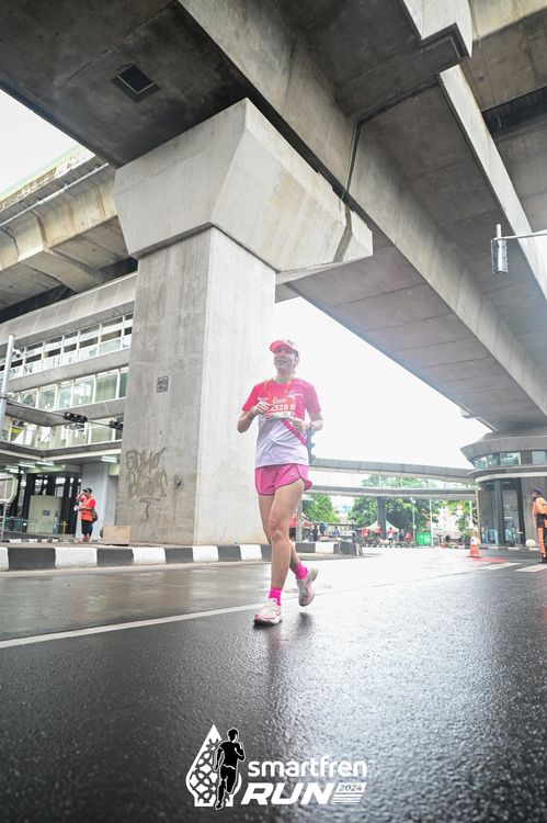 Race photo from Smartfren Run 2024