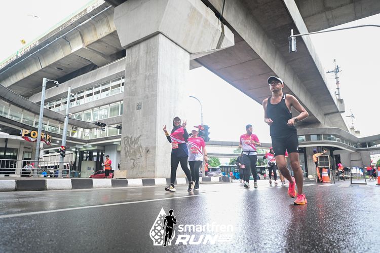 Race photo from Smartfren Run 2024