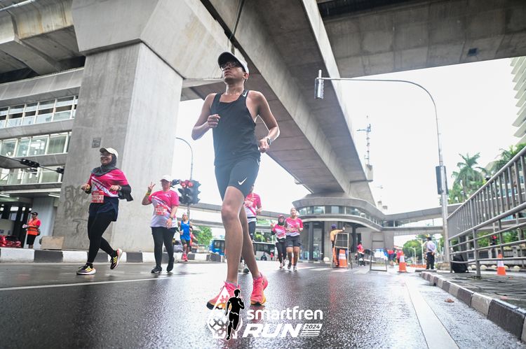 Race photo from Smartfren Run 2024