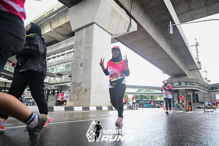 Race photo from Smartfren Run 2024